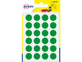 Etiket-Avery-15mm-rond--------blister-168st-groen