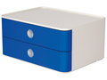 Smart-box-Han-Allison-met-2-lades-royal-blauw-stapelbaar