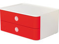 Smart-box-Han-Allison-met-2-lades-kersen-rood-stapelbaar