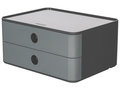 Smart-box-Han-Allison-met-2-lades-graniet-grijs-stapelbaar
