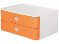 Smart-box-Han-Allison-met-2-lades-abrikoos-oranje----------stapelbaar
